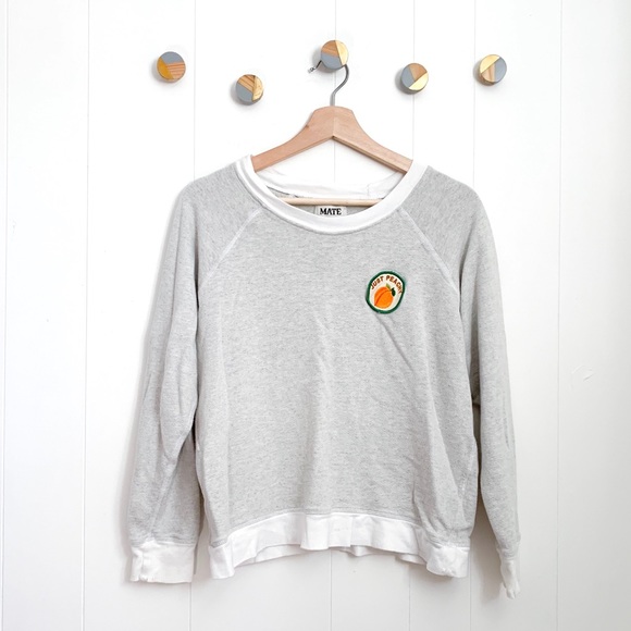 MATE the Label Tops - Mate the Label Rare Just Peachy Patch Sweatshirt